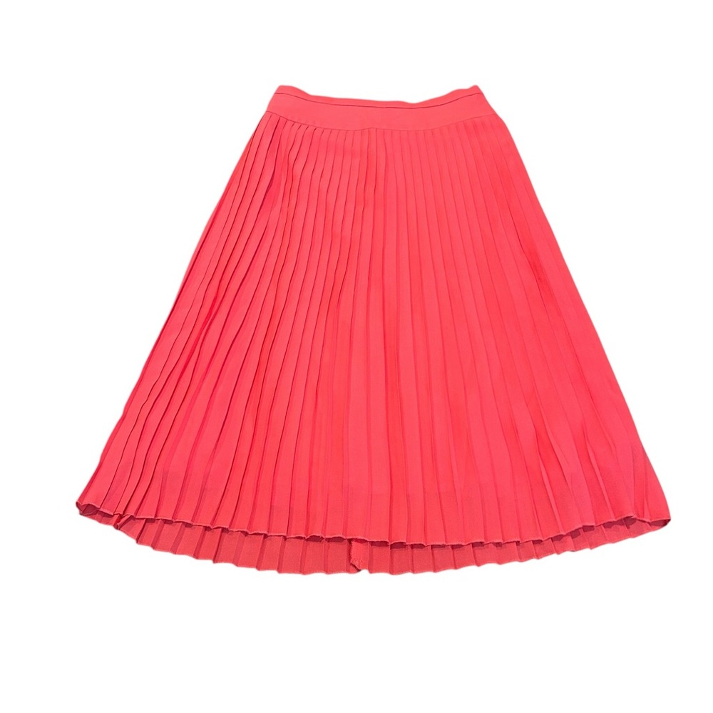J. CREW pleated skirt in California poppy